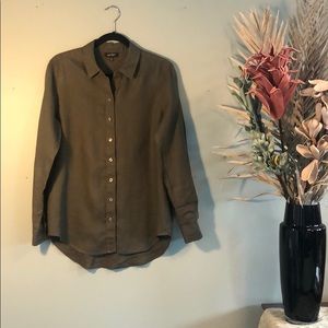 Lord & Taylor 100% Linen Shirt